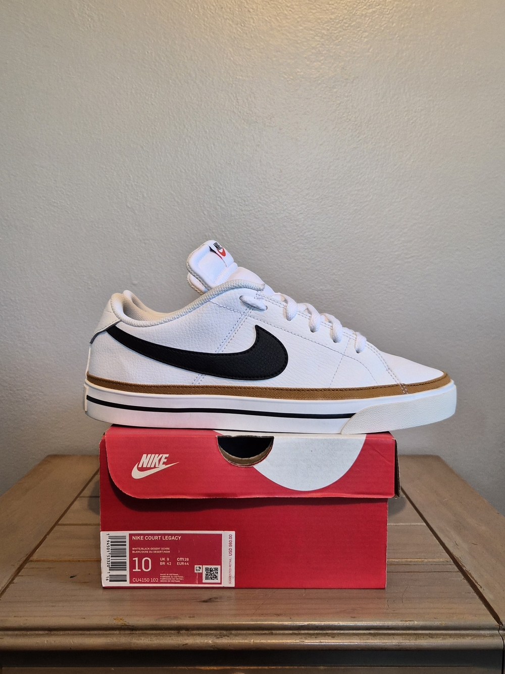Nike Court Legacy Men’s White/Black Casual Sneakers